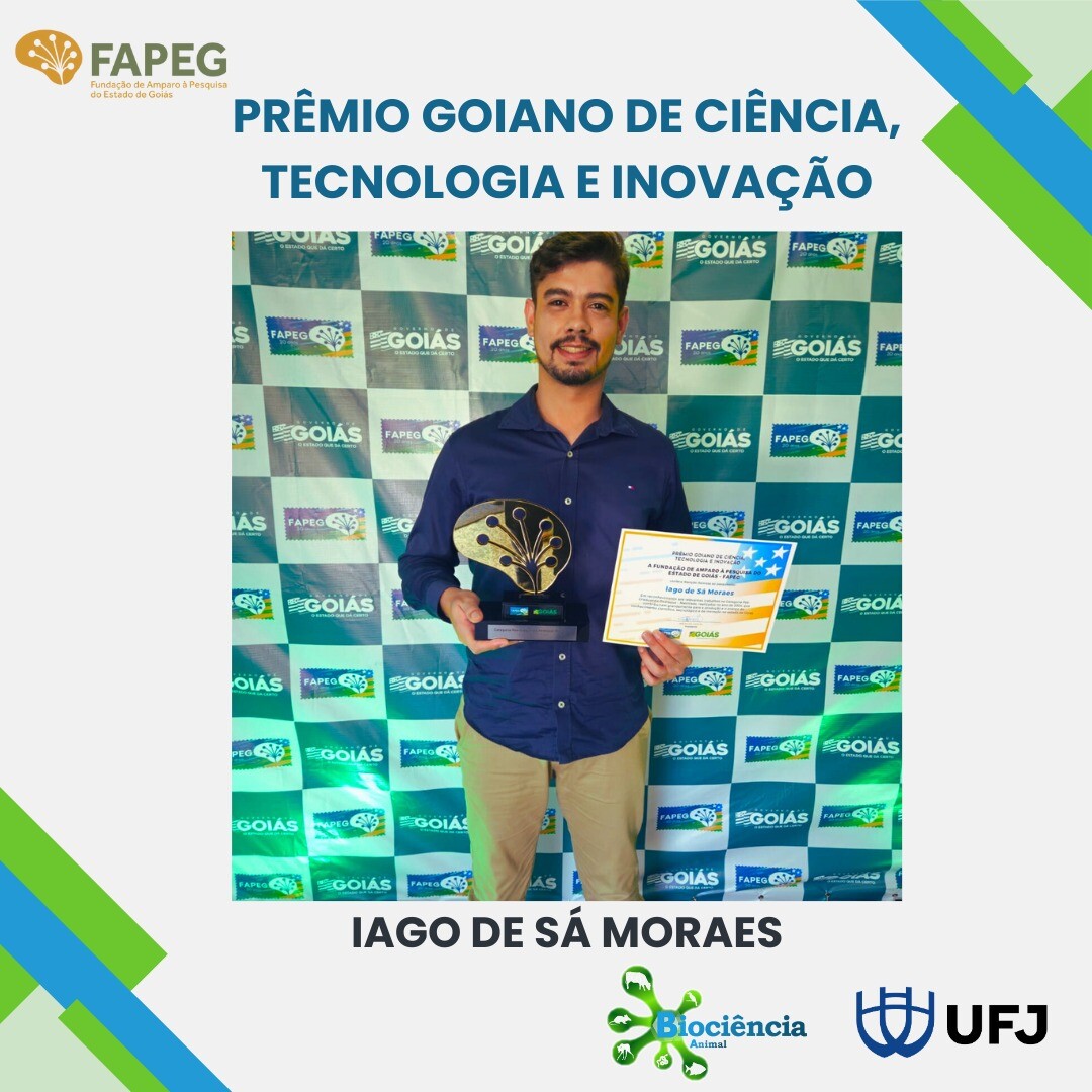 Aluno do PPGBA premiado em Goiás